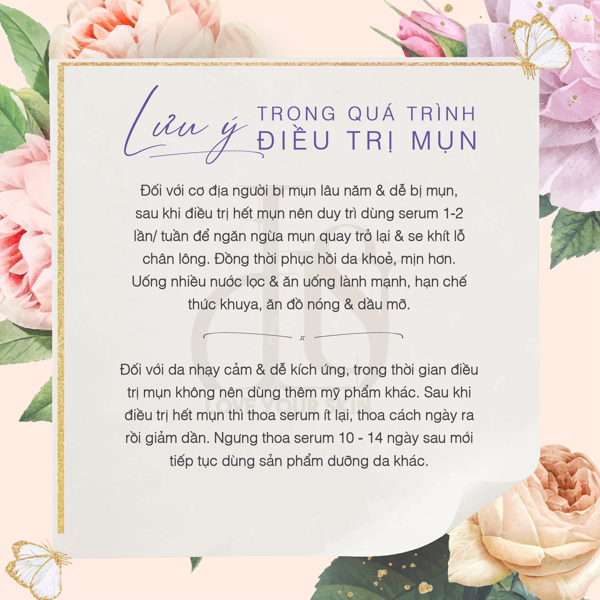 lưu ý khi trị mụn